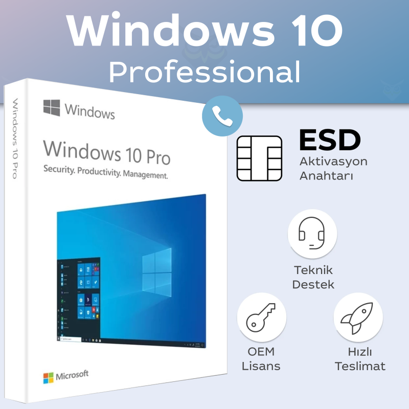 Windows 10 Pro OEM Key - Dijital Lisans Anahtarı