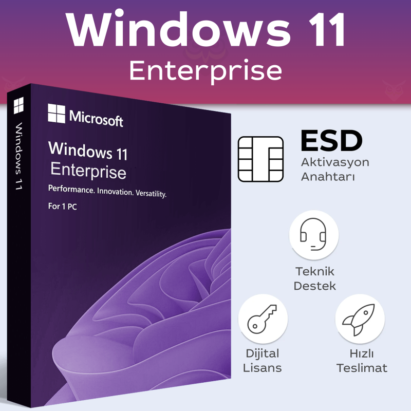 Microsoft Windows 11 Enterprise dijital lisans anahtarı