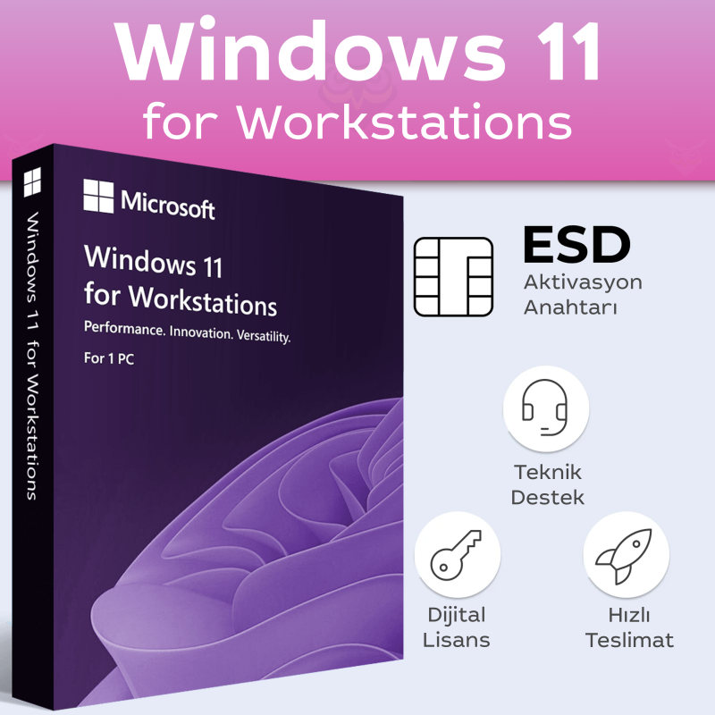 Microsoft Windows 11 for Workstation dijital lisans anahtarı