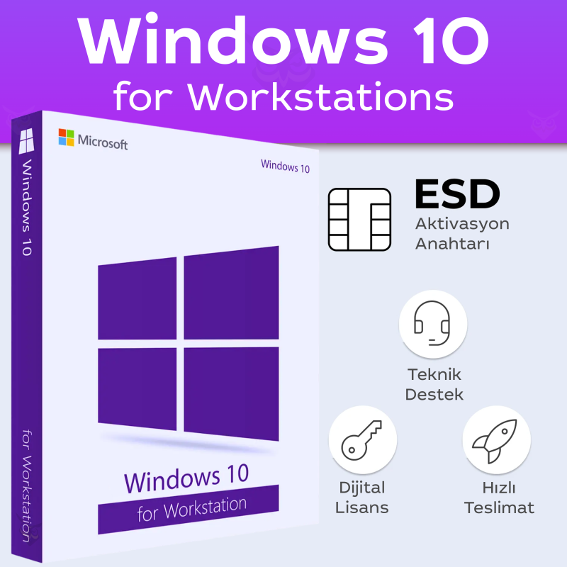 Microsoft Windows 10 for Workstation dijital lisans anahtarı