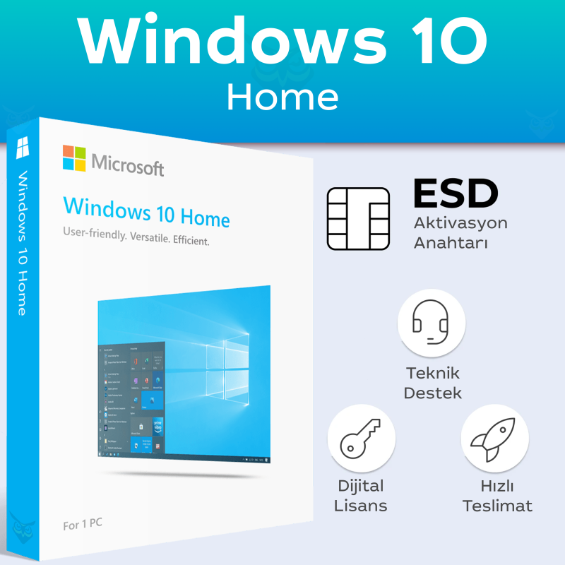 Microsoft Windows 10 Home dijital lisans anahtarı