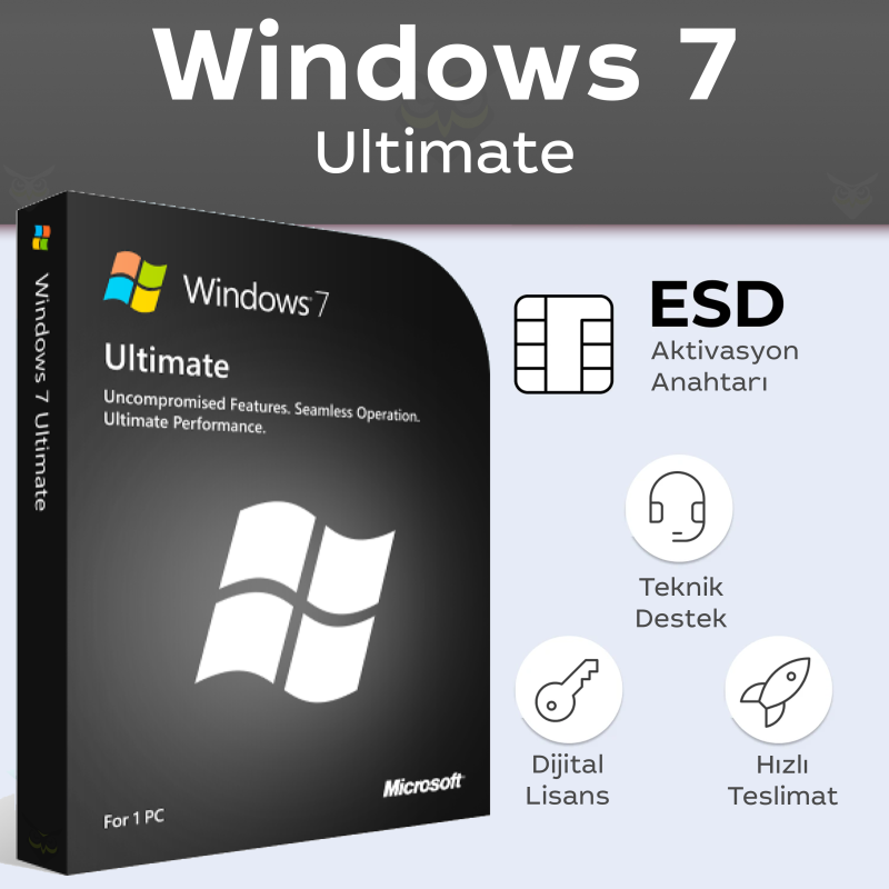 Windows 7 Ultimate Dijital Lisans Anahtarı - Güvenli ve Hızlı Satın Alım