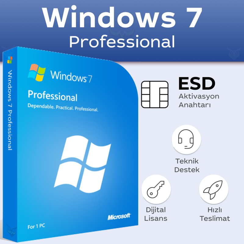 Windows 7 Professional Dijital Lisans Anahtarı - Güvenli ve Hızlı Satın Alım