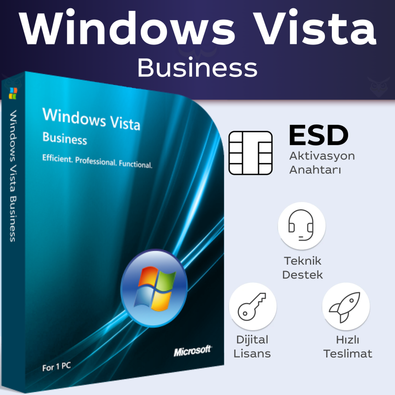 Windows Vista Business Dijital Lisans Anahtarı - Güvenli ve Hızlı Satın Alım