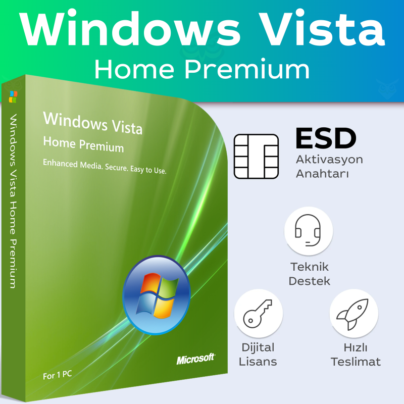 Windows Vista Home Premium Dijital Lisans Anahtarı - Güvenli ve Hızlı Satın Alım