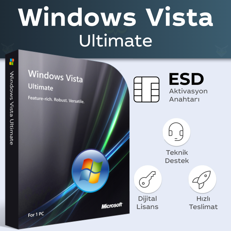 Windows Vista Ultimate Dijital Lisans Anahtarı - Güvenli ve Hızlı Satın Alım