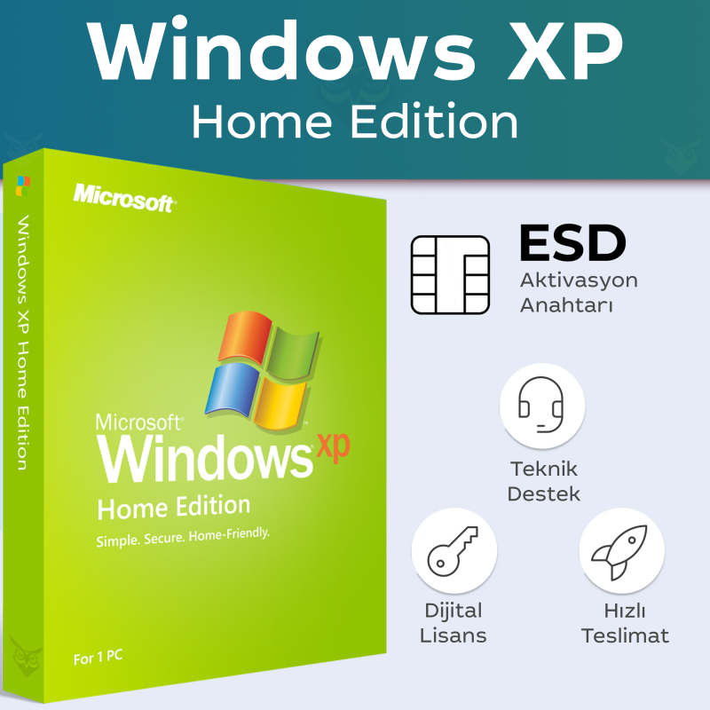 Windows XP Home Edition Dijital Lisans Anahtarı hemen en ucuz fiyata satın al.