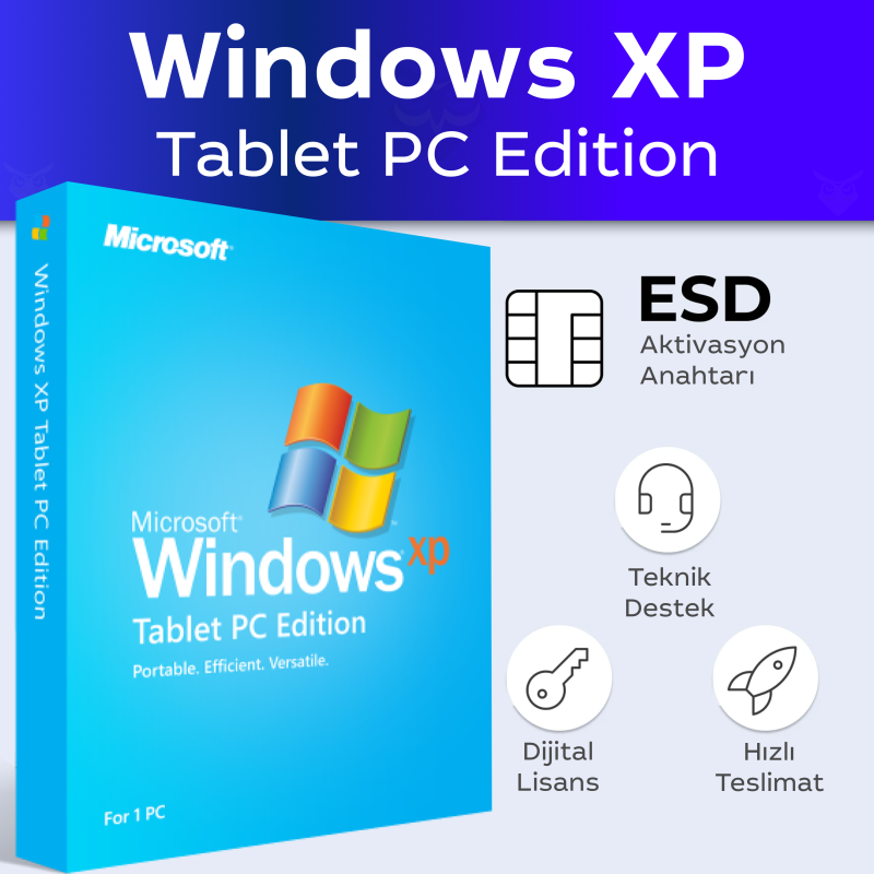 Windows XP Tablet PC Edition Dijital Lisans Anahtarı hemen en ucuz fiyata satın al.