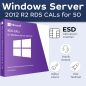 Microsoft Windows Server 2012 R2 RDS CALs 50 Kullanıcı dijital lisans anahtarı