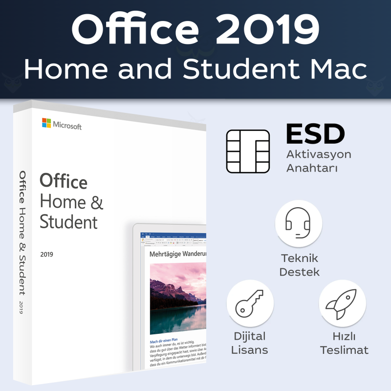 Office 2019 Home & Student Dijital Lisans Anahtarı | Orijinal ve Uygun Fiyatlı