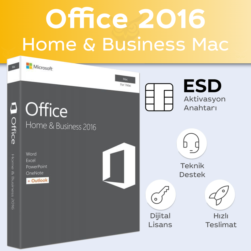 Office 2016 Home & Business Dijital Lisans Anahtarı | Orijinal ve Uygun Fiyatlı