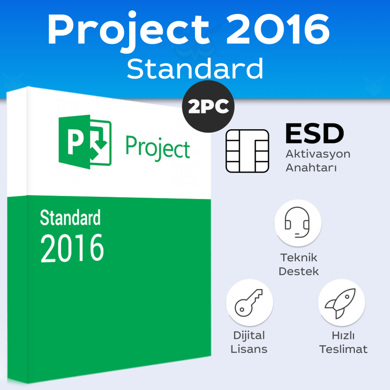 Uygun Project 2016 Standard 2 PC Dijital Lisans Anahtarı Satın Al