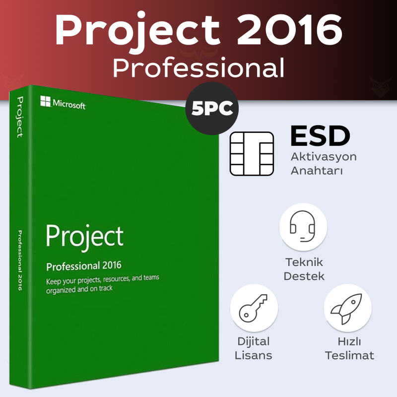 Uygun Project 2016 Professional 5 PC Dijital Lisans Anahtarı Satın Al