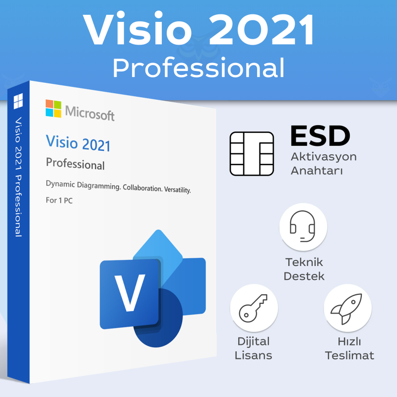 Visio 2021 Professional Dijital Lisans Anahtarı Satın Al