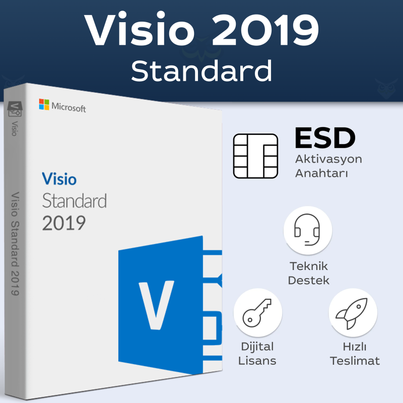 Visio 2019 Standard Dijital Lisans Anahtarı Satın Al