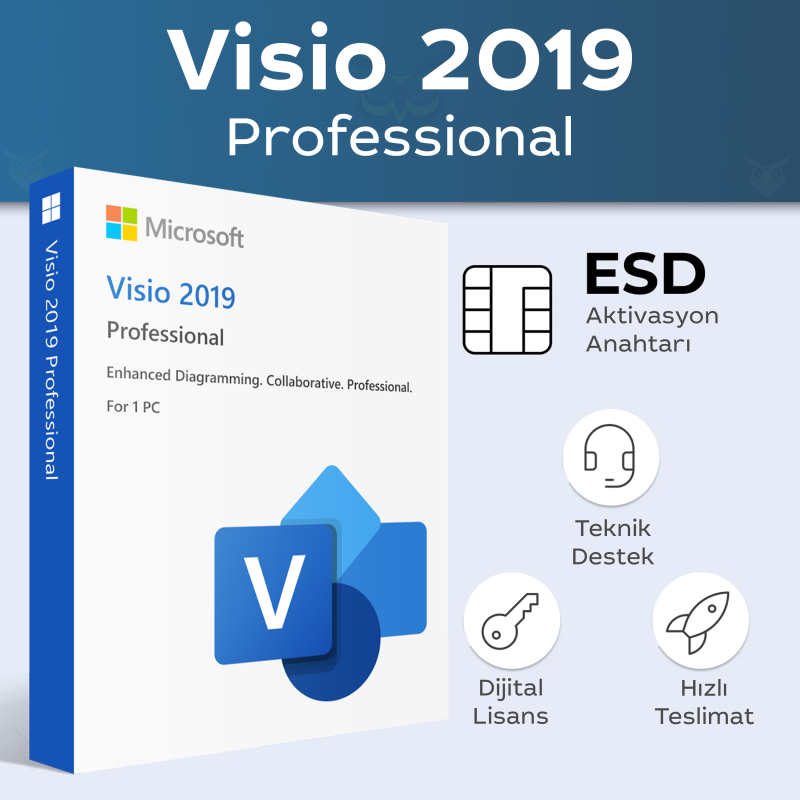 Visio 2019 Professional Dijital Lisans Anahtarı Satın Al