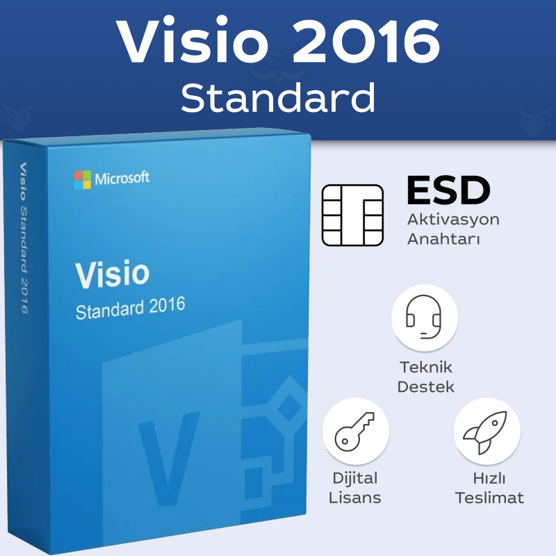 Visio 2016 Standard Dijital Lisans Anahtarı Satın Al